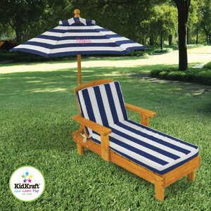 Personalized Chaise with Umbrella
