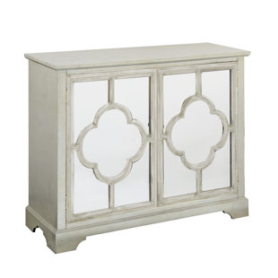 Palumbo Leaf Quatrefoil Pattern 2 Mirrored Door Accent Cabinet By One Allium Way Palumbo Leaf Quatrefoil Pattern 2 Mirrored Door Accent Cabinet By One Allium Way