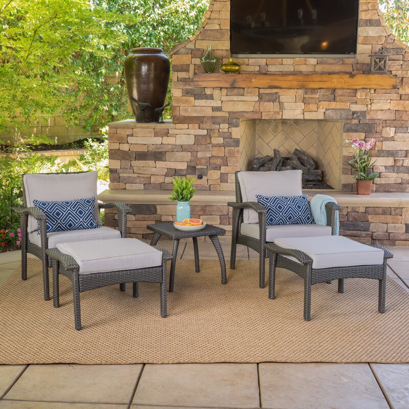 Beacon 5 Piece Seating Group With Cushions Reviews Birch Lane