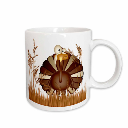 East Urban Home Funny Turkey in Tall Fall Grasses for ...