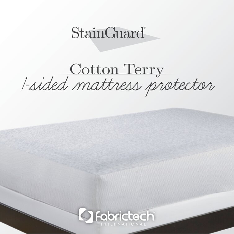 100% Authentic PureCare StainGuard Cotton Terry Mattress Protector 10y-Warranty 