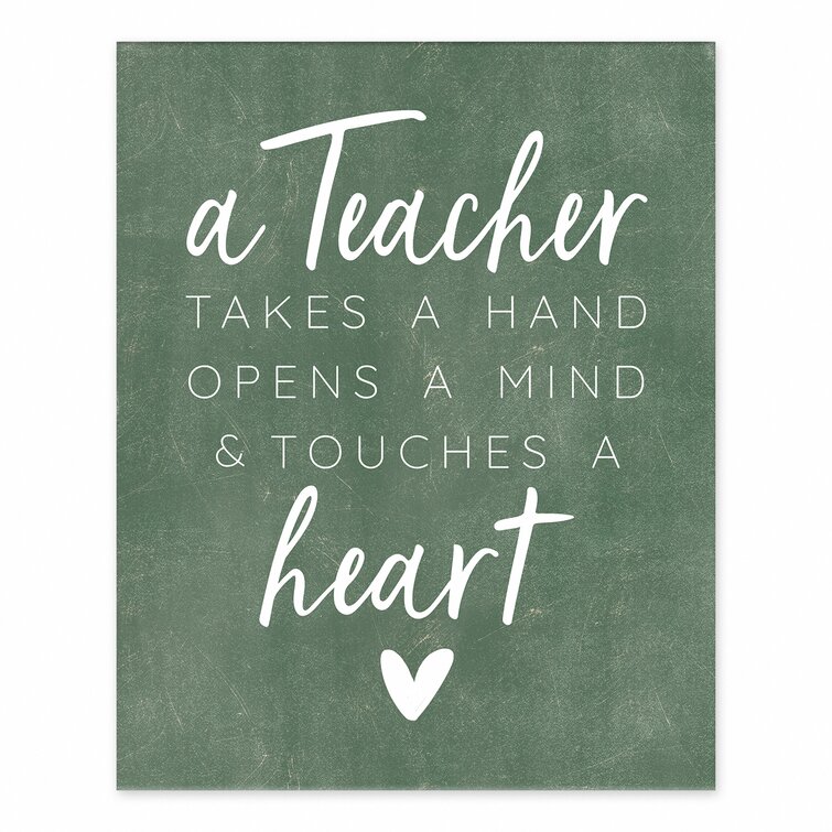 Details about   10PCS A great teacher takes a hand opens mind Teacher's Day gifts keychain 