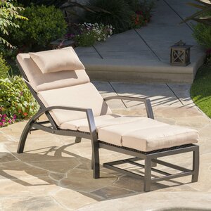 Pergamon Outdoor Lounge Chair with Cushion