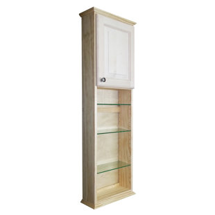 Ashley Series 15.25" W x 49.5" H Wall Mounted Cabinet by
