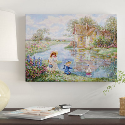 Winston Porter Ship Ahoy Acrylic Painting Print On Wrapped