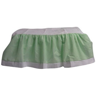 mint green crib skirt