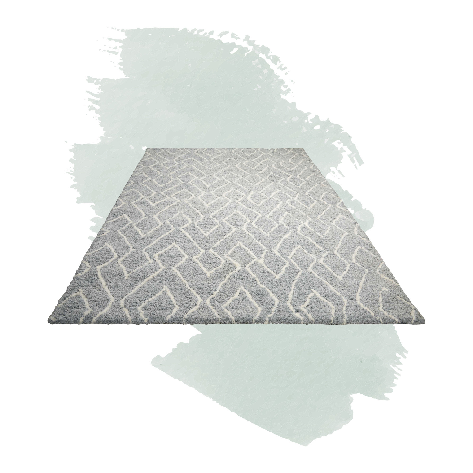 Foundstone Anthem Geometric Hand Tufted Gray Area Rug Reviews Wayfair