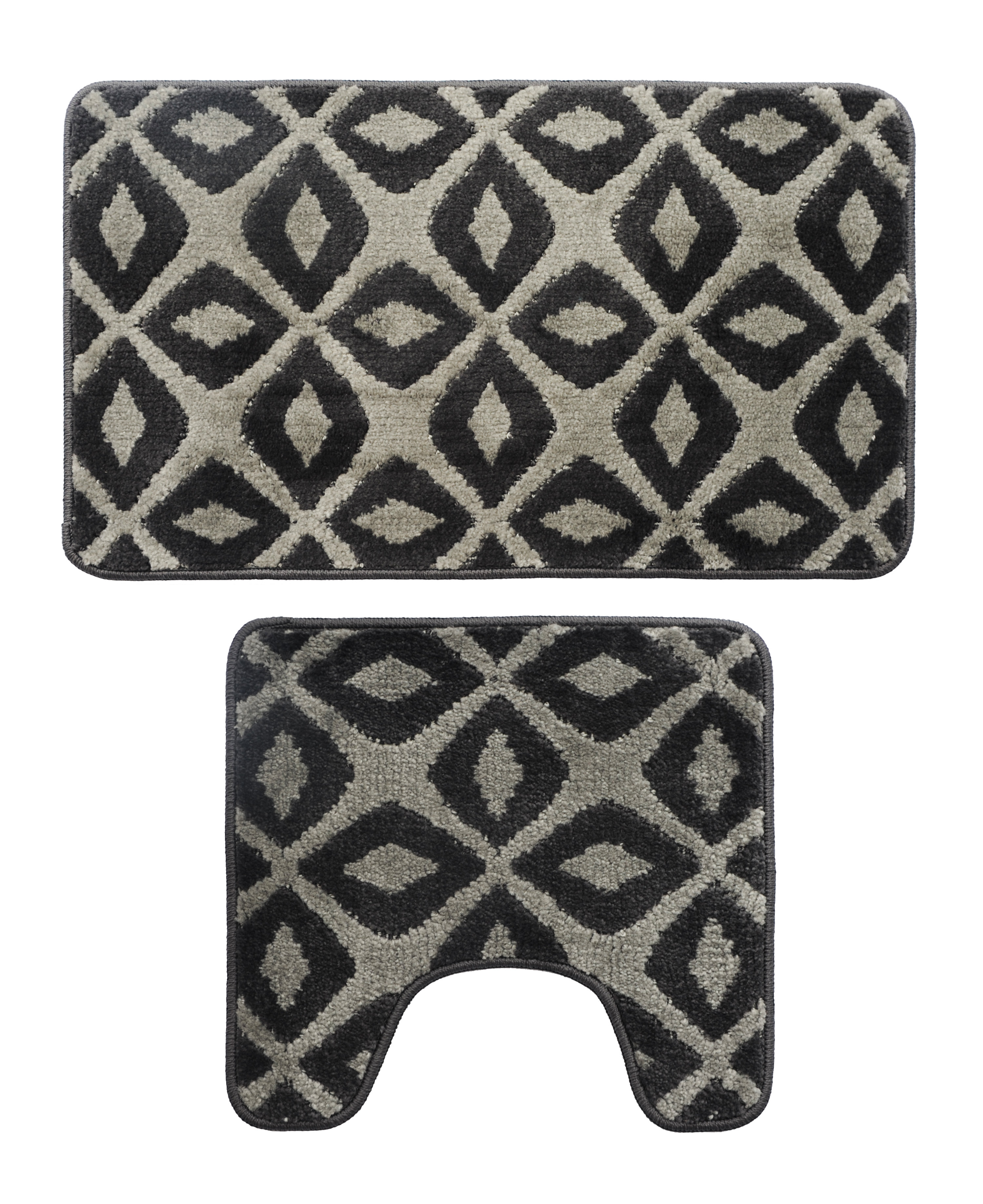 AttractionDesignHome Geometric Bath Rug Set Wayfair