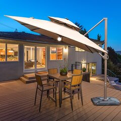 Lighted Rectangular Patio Umbrellas You Ll Love In 2020 Wayfair