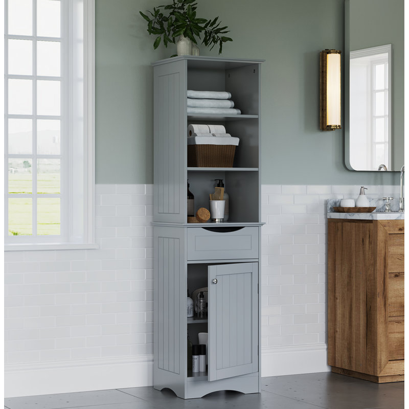 Andover Mills™ Armoire à linge murale l 16,54 po x H 60,04 po x P 13,39