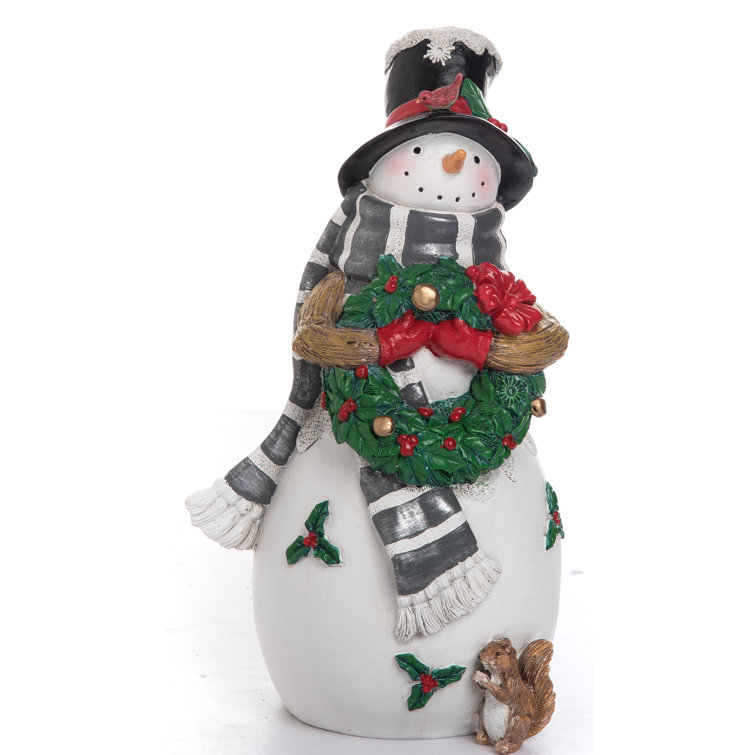 The Holiday Aisle® Resin Snowman Figurine & Reviews Wayfair