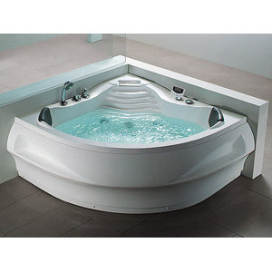 Home & Haus 190cm x 150cm Corner Whirlpool Bathtub