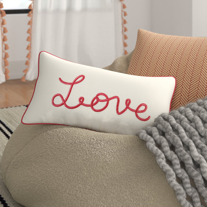 Three Posts Baby Kids Luxora Love Pillow Cover Reviews Wayfair