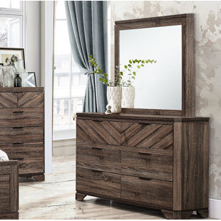 Go to store & view more images Lyle 6 Drawer Double Dresser with Mirror by Union Rustic