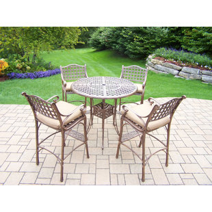 Go to store & view more images Thelma 5 Piece Bar Height Dining Set with Cushions by Astoria Grand