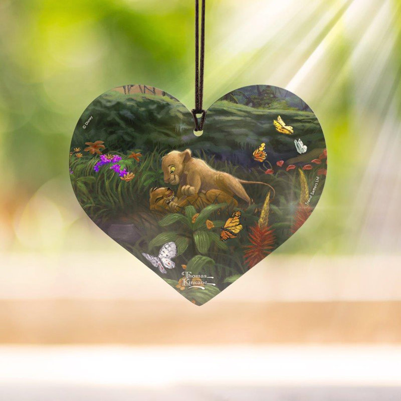 Trend Setters Disney Lion King Return To Pride Rock Young Simba And Nala Thomas Kinkade Studios Hanging Acrylic Holiday Shaped Decoration Wayfair