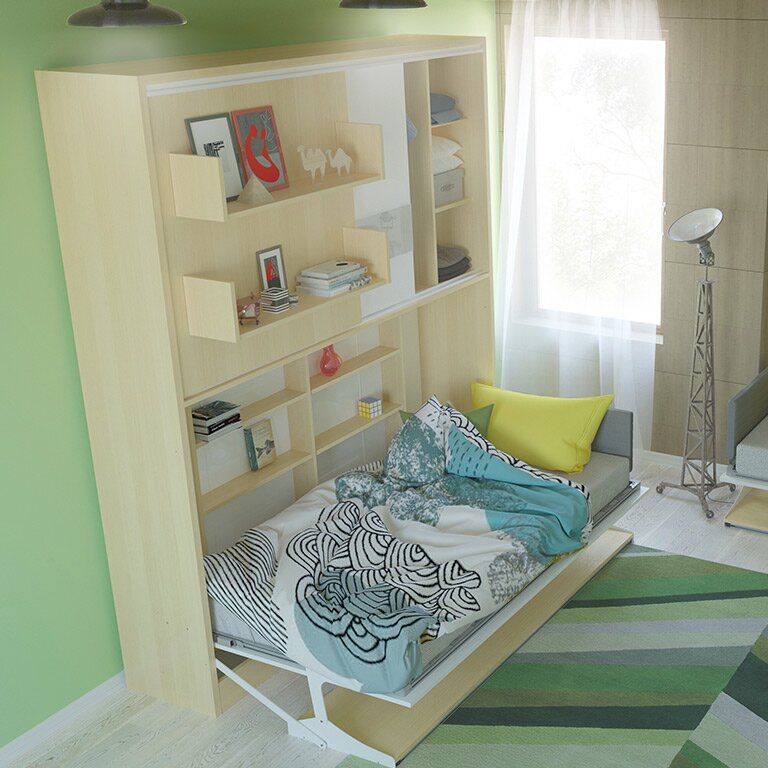 Brayden Studio Gautreau Twin Storage Murphy Bed Wayfair