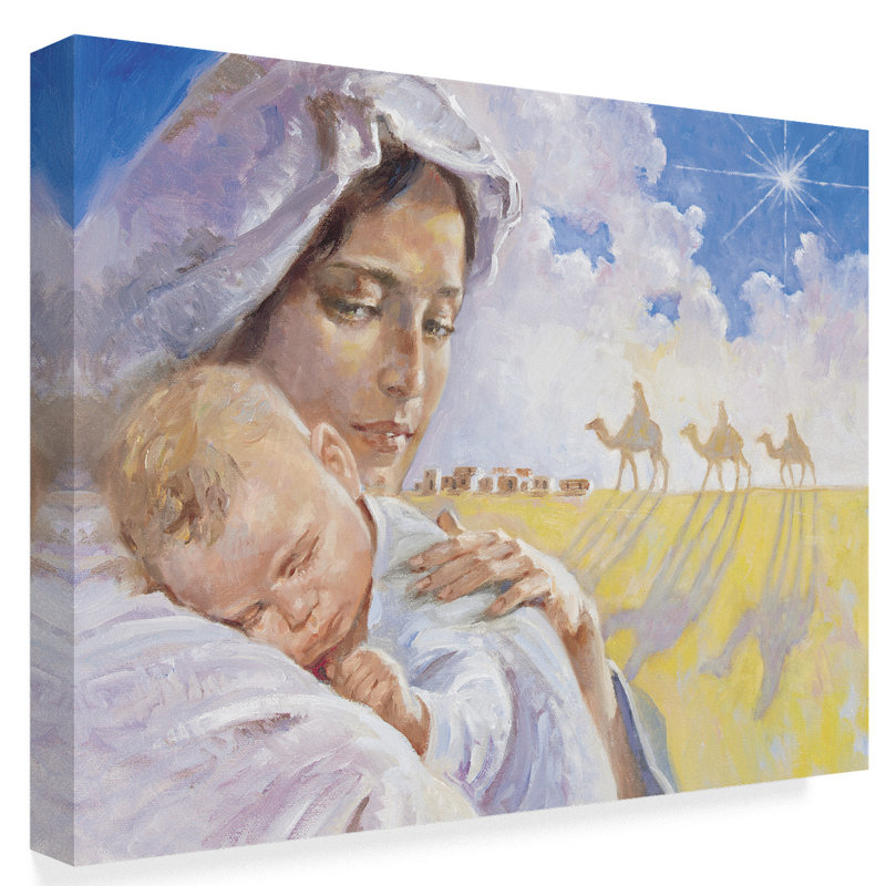 Trademark Art Mary With Baby Jesus Oil Painting Print On Wrapped Canvas Wayfair