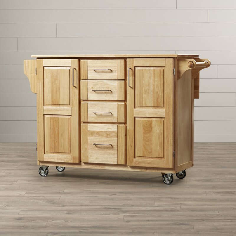 Kennedy Kitchen Island with Wood Top & Reviews | Birch Lane