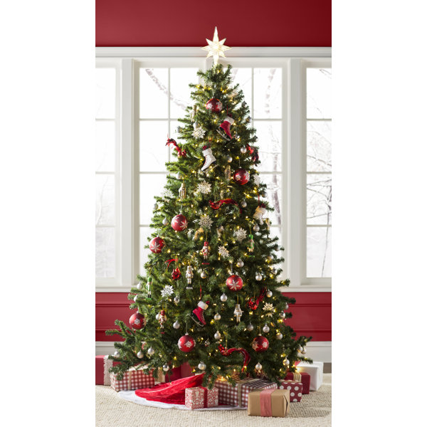 Green Spruce Artificial Christmas Tree with Clear/White Lights