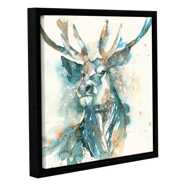 Latitude Run Stag Framed Painting Print Wayfair