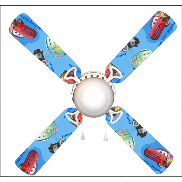 888 Cool Fans 42 Cars Mater 4 Blade Ceiling Fan Light Kit