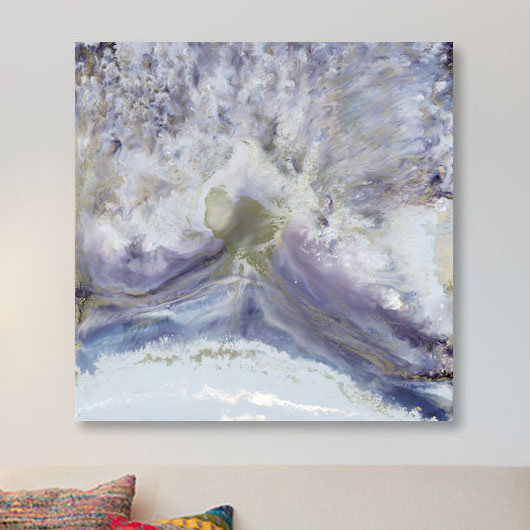 Mercer41 Purple Haze Painting Print On Canvas Wayfair