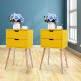Luebbert 2 Drawer Nightstand (Set of 2) by Ebern Designs
