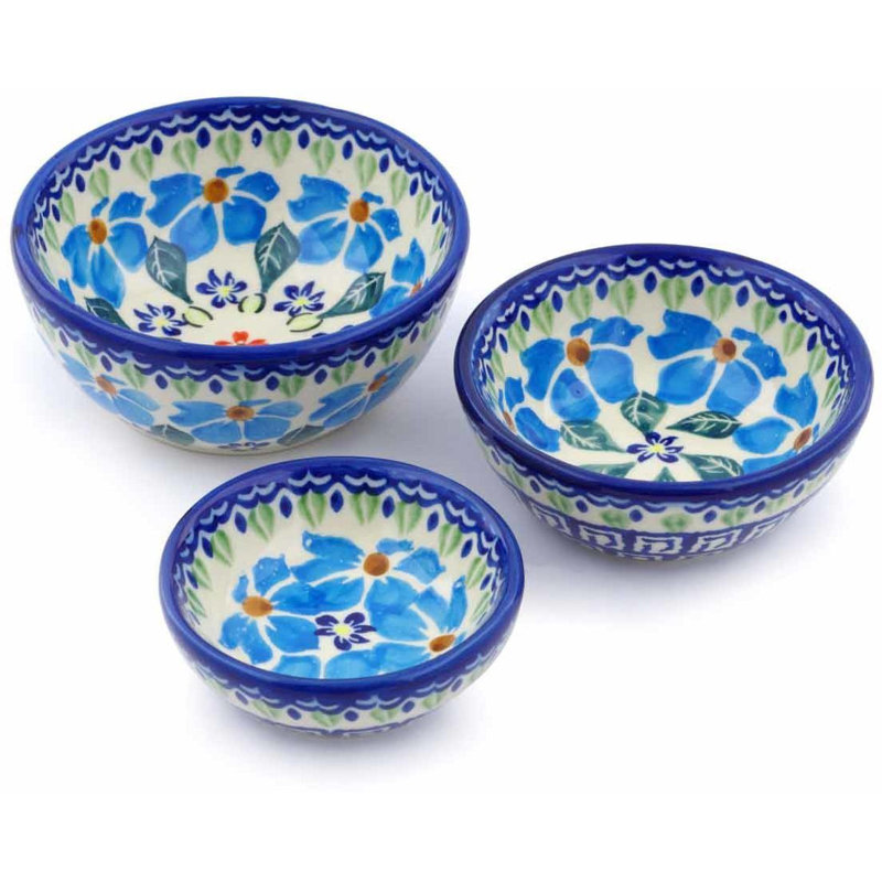 Polmedia Pansy Morning 3 Piece Condiment Server Set Wayfair
