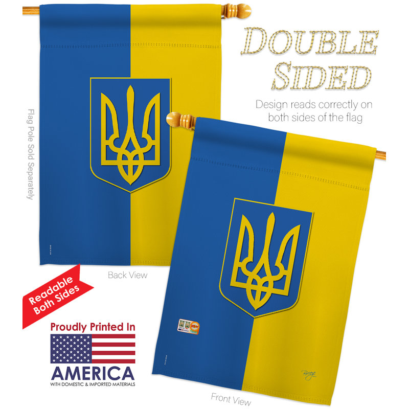 Breeze Decor Ukraine Flags Of The World Nationality Impressions Decorative Vertical Flag Set Wayfair