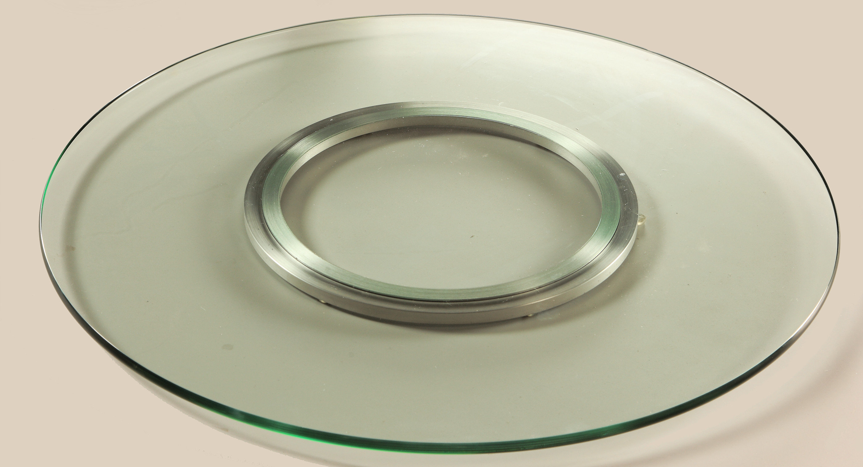 Swivel Lazy Susan Tempered Glass 10 Rotating Serving Tray Platter Table Kitchen Home, Furniture