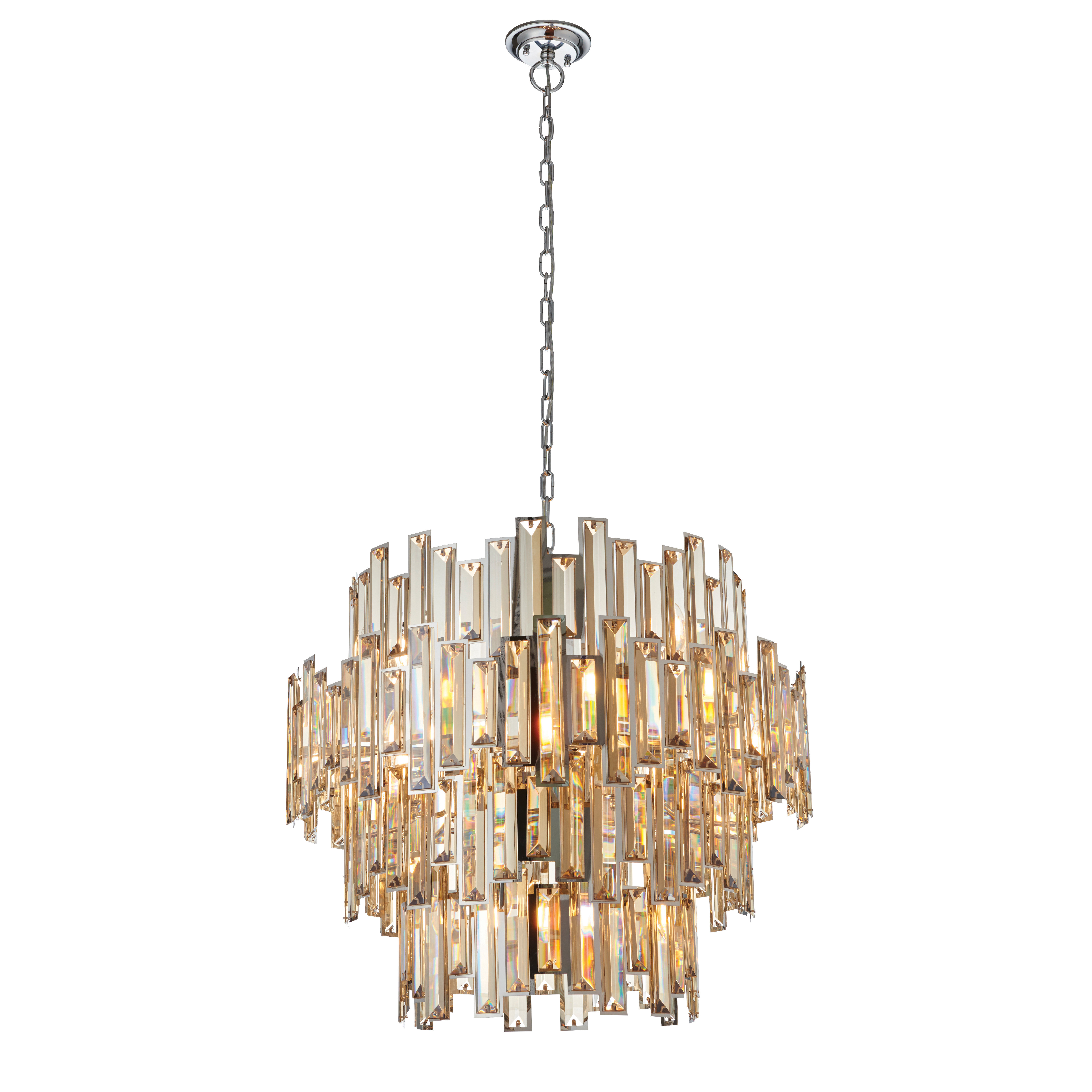 New Elegant Crystal Chandelier Lighting, 9 Lights, Shades Included,, H32 New Elegant Crystal Chandelier Lighting, 9 Lights, Shades Included,, H32