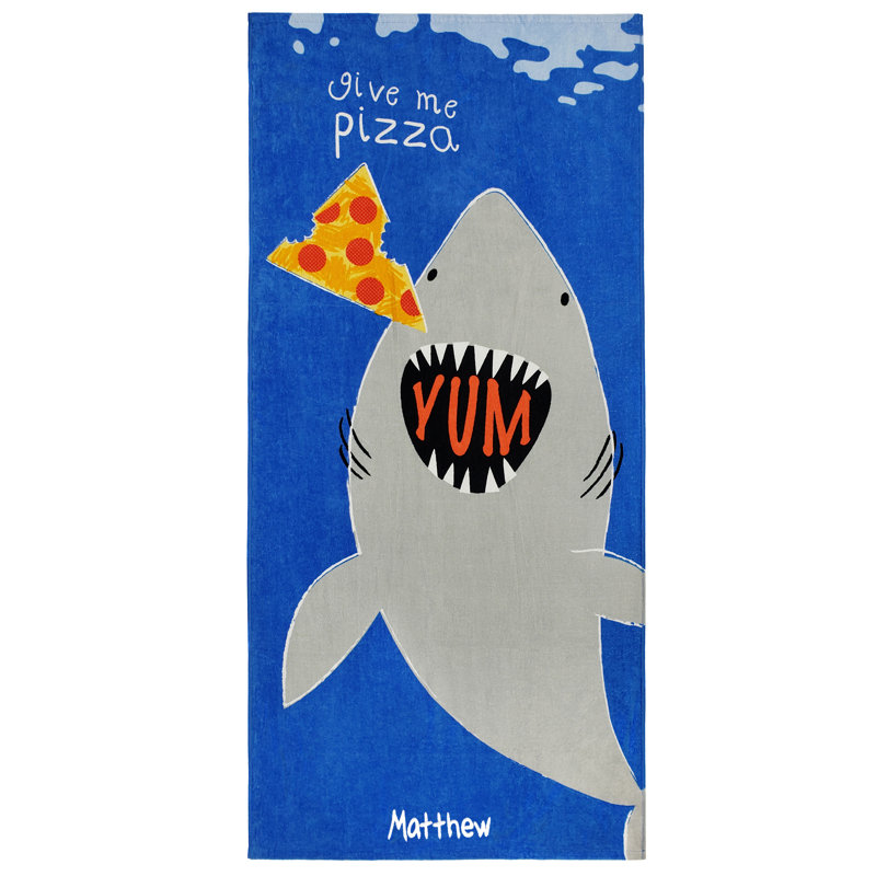 shark kids towel