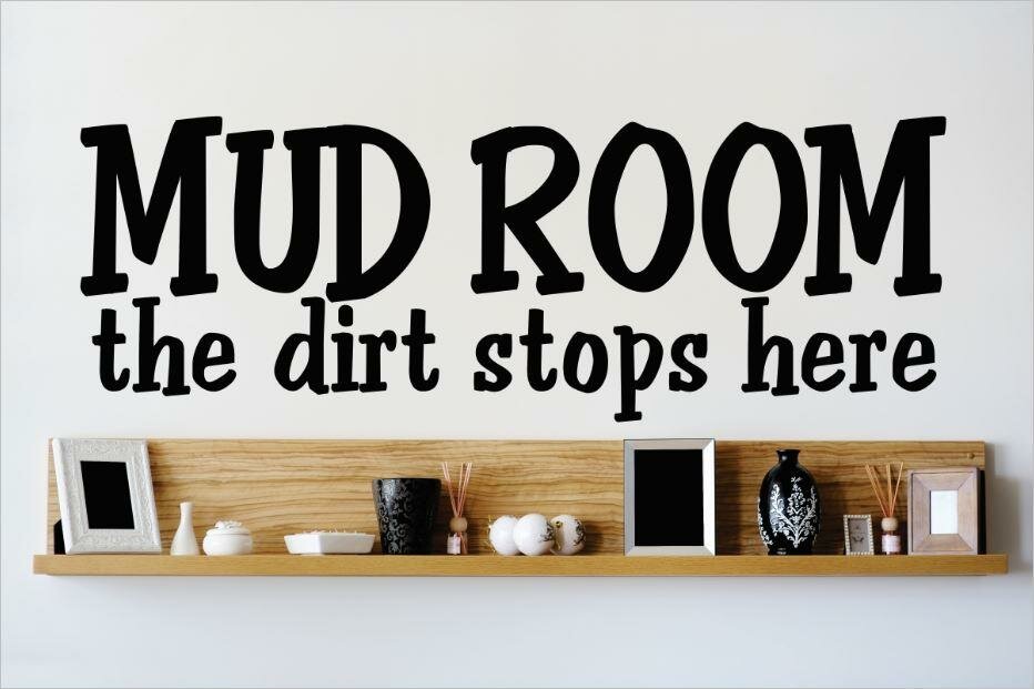 dirt stops here sticker entryway sticker Mud room decal hallway decal