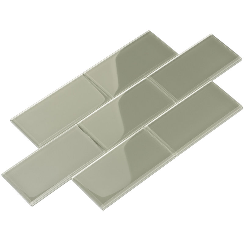 Giorbello 3 X 6 Gl Subway Tile In Light Gray Reviews Wayfair 3 X 6 Gl Subway Tile In Light Gray