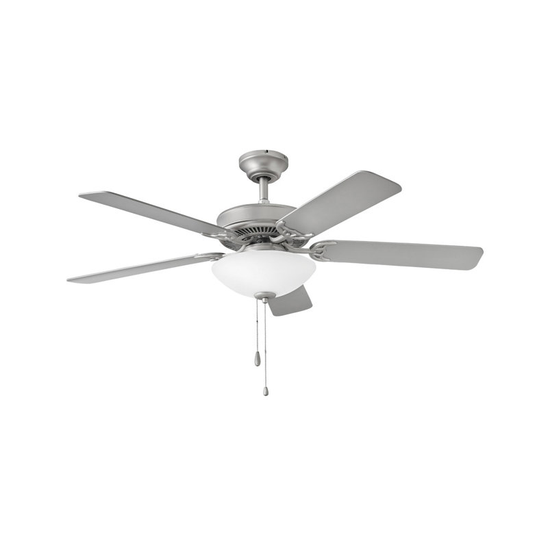 Gracie Oaks 52 Parkeston 5 Blade Ceiling Fan With Pull Chain And Light Kit Included Wayfair