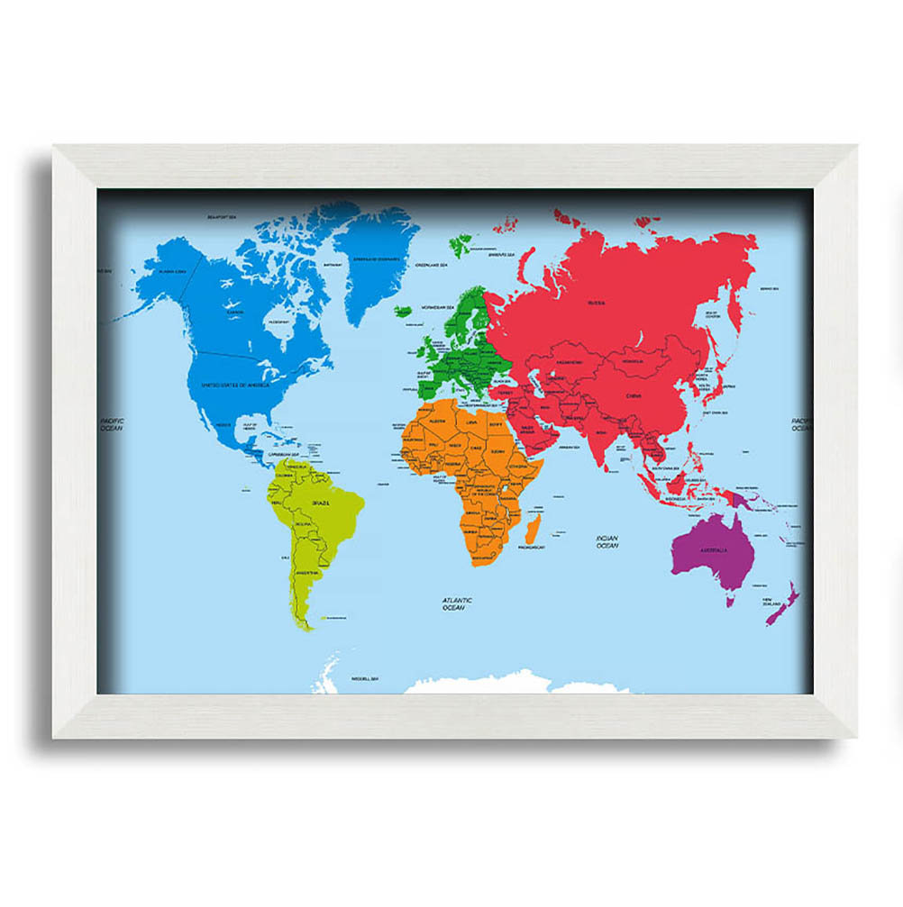 Maturi Map Of The World 1 Framed Print Wall Art Wayfair.co.uk