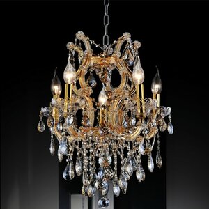 Orr Crystal 6-Light Candle-Style Chandelier