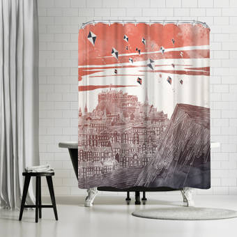 East Urban Home David Fleck Luna Single Shower Curtain Wayfair