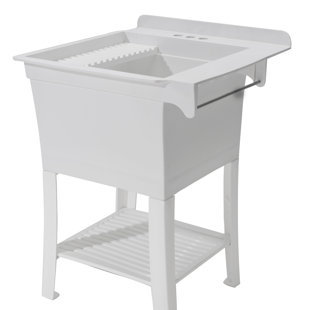 Laundry Utility Sinks You Ll Love Wayfair Maddox Workstation 25 4 X 8 Free Standing Laundry Sink