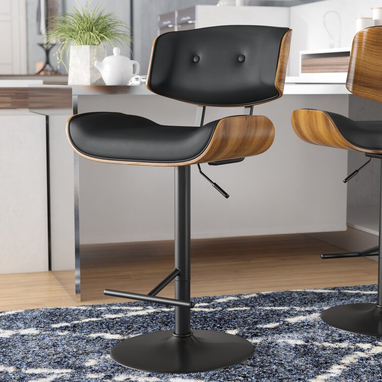 catina swivel adjustable height bar stool