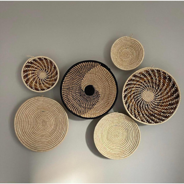 African wall decor Woven wall baskets Hanging wall baskets Binga wall baskets SALE African Tonga baskets Set of 4 Tonga baskets