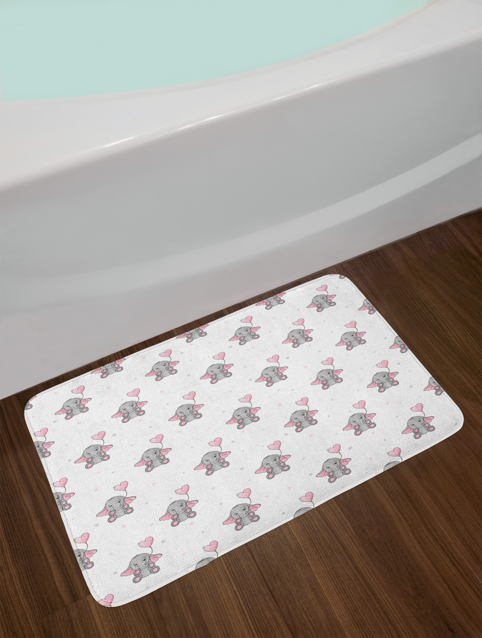 Elephants Elephant Nursery Bath Rug