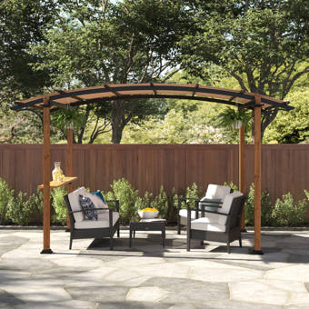 Sol 72 Outdoor Bayamo 8 Ft W X 5 Ft D Steel Grill Gazebo