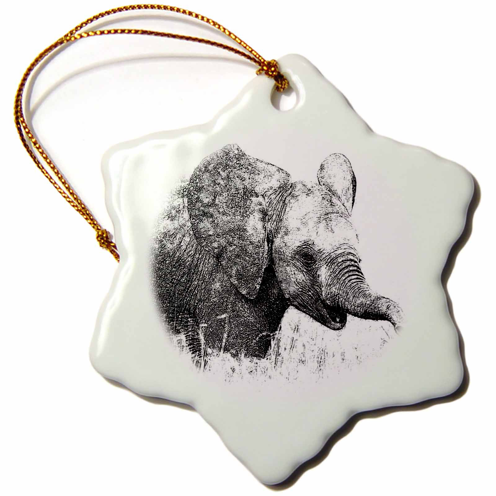 baby elephant ornament