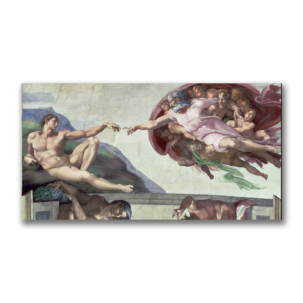 Trademark Art Sistine Chapel Ceiling By Michelangelo Painting Print On Canvas Wayfair