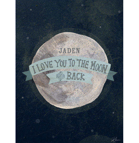 Oopsy Daisy I Love You To The Moon And Back Personalized