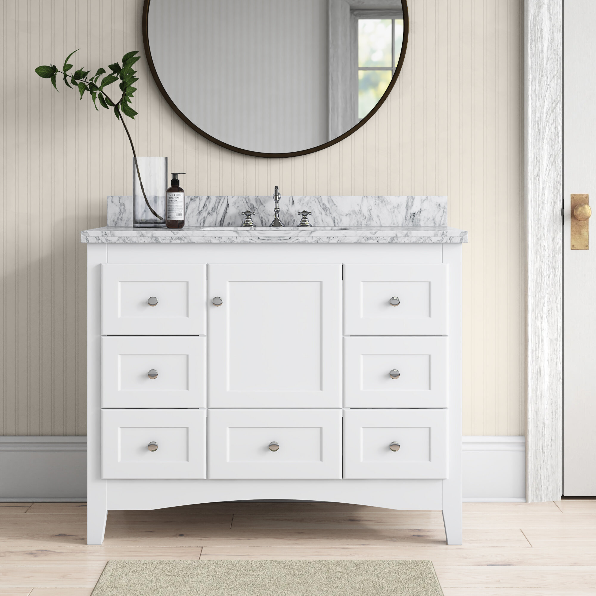 Prentice 42 Single Bathroom Vanity Set Reviews Birch Lane