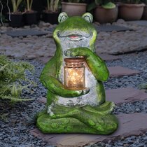 Trenton Gifts Solar Frog