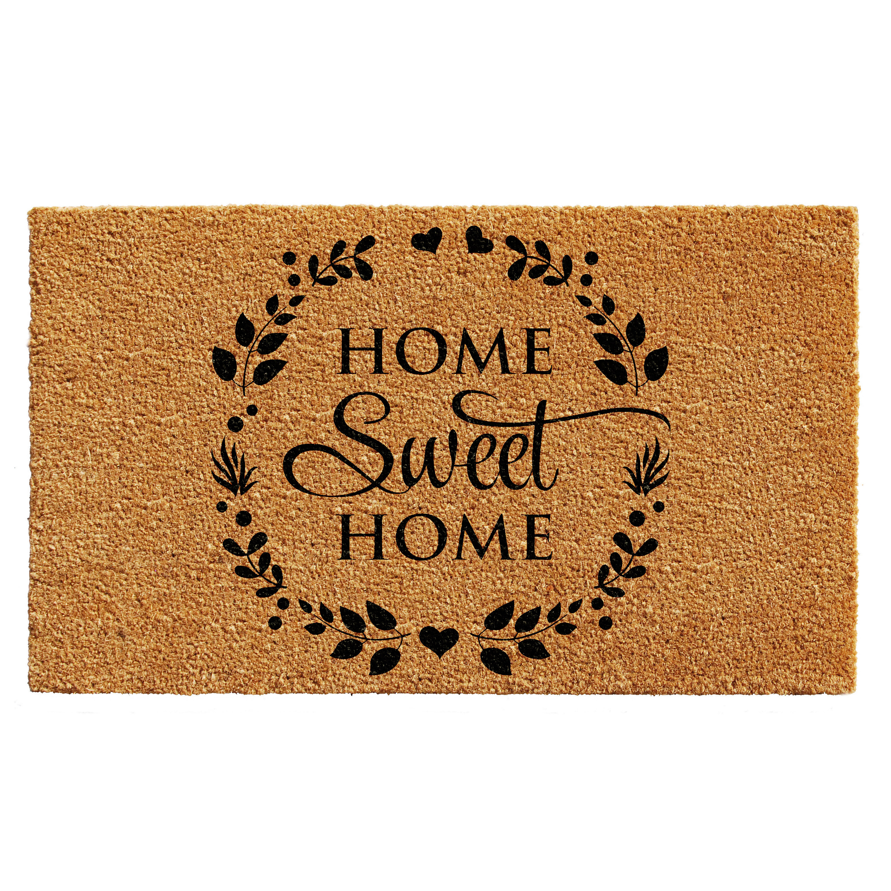 Laplante Sweet Wreath 29 In X 17 In Non Slip Outdoor Door Mat